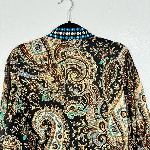 Soft Surroundings Audrey Embroidered Paisley Tunic Top - Picture 8 of 14